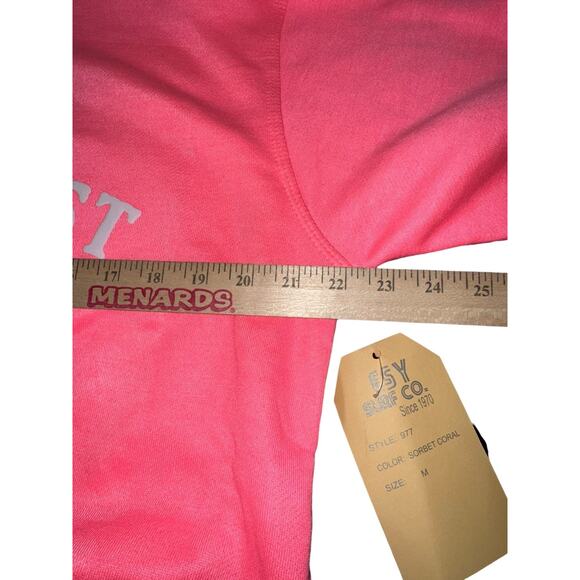 Key West Florida Quarter Zip Pullover Pink ESY Surf Co Classic Surfwear Medium - Picture 8 of 8